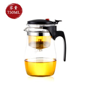 Heat Resistant Glass Teapot Puer Kettle Tea Infuser Chinese Kung Fu Teawear Set High Borosilicate Thickening Heatable Pot