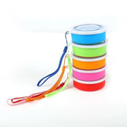 1Pc 200Ml Portable Silicone Retractable Folding Cup with Lid Telescopic Collapsible Drinking Cup Outdoor Travel Water Cup