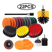 Electric Drill Brush Attachment Set Power Scrubber Brush Car Polisher Kitchen Bathroom Cleaning Kit Toilet Cleaning Tools
