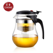 Heat Resistant Glass Teapot Puer Kettle Tea Infuser Chinese Kung Fu Teawear Set High Borosilicate Thickening Heatable Pot