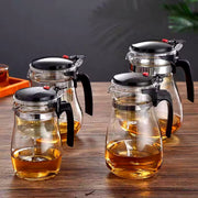 Heat Resistant Glass Teapot Puer Kettle Tea Infuser Chinese Kung Fu Teawear Set High Borosilicate Thickening Heatable Pot