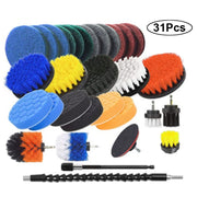 Electric Drill Brush Attachment Set Power Scrubber Brush Car Polisher Kitchen Bathroom Cleaning Kit Toilet Cleaning Tools