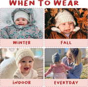 Baby Beanie - Soft Knit Winter Skull Cap - Cozy Warm Hat for Infants & Toddlers
