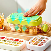 Portable Silicone Freezer Ice Trays Zero-Contact Pressure Ice Cube Mold Whiskey Ice Cream Silicone Water Bottle Ice Cube Maker