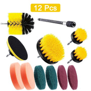 Electric Drill Brush Attachment Set Power Scrubber Brush Car Polisher Kitchen Bathroom Cleaning Kit Toilet Cleaning Tools