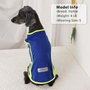 2 Pack Shirts for Dog Quick Dry Vest Boy Girl Summer, Puppy T-Shirt with Reflective Strip Sun Protection Sleeveless Cool Clothes, Breathable Cat Tank Top Pet Apparel (Blue and Turquoise, XS)