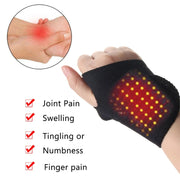 Magnetic Therapy Self-Heating Wrist Support Brace Wrap Heated Hand Warmer Compression Pain Relief Wristband Belt