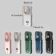 Hanging Neck Fans Mini Portable Folding USB Charging 3000Mah Power Bank Portable Handheld Desktop Multi Function Fan