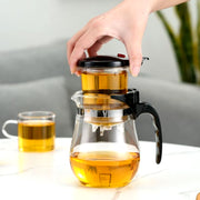 Heat Resistant Glass Teapot Puer Kettle Tea Infuser Chinese Kung Fu Teawear Set High Borosilicate Thickening Heatable Pot