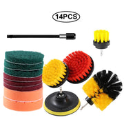 Electric Drill Brush Attachment Set Power Scrubber Brush Car Polisher Kitchen Bathroom Cleaning Kit Toilet Cleaning Tools