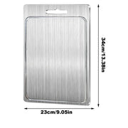 Stainless Steel Cutting Board Double Sided Metal Cutting Board Cutting Board Pastry Board Cutting Board Kitchen Cooking Supplies