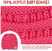 Baby Beanie - Soft Knit Winter Skull Cap - Cozy Warm Hat for Infants & Toddlers