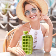 Portable Silicone Freezer Ice Trays Zero-Contact Pressure Ice Cube Mold Whiskey Ice Cream Silicone Water Bottle Ice Cube Maker