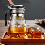 Heat Resistant Glass Teapot Puer Kettle Tea Infuser Chinese Kung Fu Teawear Set High Borosilicate Thickening Heatable Pot