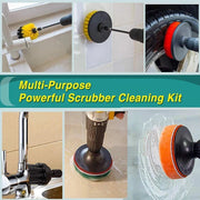 Electric Drill Brush Attachment Set Power Scrubber Brush Car Polisher Kitchen Bathroom Cleaning Kit Toilet Cleaning Tools