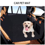 Dog Car Seat Cover Large Pet Back Seat Extender Car Backseat Protector Mat Waterproof Pet Travel Dog Carrier Hammock Hard Bottom