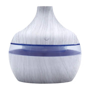 300ML Essential Aroma Oils Diffuser 5V Electric Humidifier Wood Grain Colorful Luminous Air Humidifier USB Mini Mist Maker
