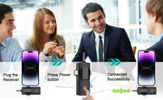 Professional 4 in 1 Wireless Lavalier Microphone for Iphone Android 3.5Mm for Radio Live Recording Noise Reduction Mini Microph