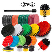 Electric Drill Brush Attachment Set Power Scrubber Brush Car Polisher Kitchen Bathroom Cleaning Kit Toilet Cleaning Tools