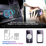 Magnetic Wallet & Card Holder with RFID Blocking Function for Iphone 16 15 14 Pro/ Pro Max/ 13 Pro Max/ 13 12 Pro Magsafe Wallet