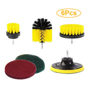 Electric Drill Brush Attachment Set Power Scrubber Brush Car Polisher Kitchen Bathroom Cleaning Kit Toilet Cleaning Tools