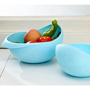 Rice Sieve Plastic Colander Washing Filter Strainer Basket Kitchen Tools Food Beans Vegetable Fruit Bowl Drainer Cleaning Basket