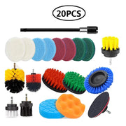 Electric Drill Brush Attachment Set Power Scrubber Brush Car Polisher Kitchen Bathroom Cleaning Kit Toilet Cleaning Tools