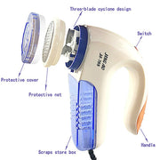 Portable Lint Remover EU Plug Electric Clothes Fuzz Shaver Lint Pellet Sweaters Curtains Carpet Clothing Lint Pellet Cut Machine
