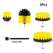 Electric Drill Brush Attachment Set Power Scrubber Brush Car Polisher Kitchen Bathroom Cleaning Kit Toilet Cleaning Tools