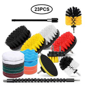 Electric Drill Brush Attachment Set Power Scrubber Brush Car Polisher Kitchen Bathroom Cleaning Kit Toilet Cleaning Tools