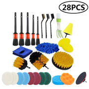Electric Drill Brush Attachment Set Power Scrubber Brush Car Polisher Kitchen Bathroom Cleaning Kit Toilet Cleaning Tools
